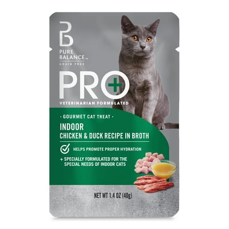 Pure Balance Pro+ Indoor Chicken & Duck Recipe in Broth, 1.4 oz