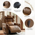 thumbnail image 5 of Power Lift Leather Recliner Chair with Lumbar Support and Adjustable Headrest for Elderly Camel, 5 of 9