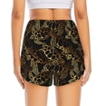 thumbnail image 2 of Lsque Sea Turtle With Ocean Printed Women's Running Shorts with Liner Pockets,Elastic Quick Dry Workout Athletic Gym Yoga Shorts,Womens High Waist Shorts-XX-Large, 2 of 9