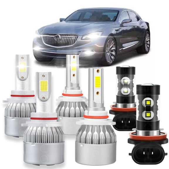 BMZONCC For Buick Rainier 2004-2007 LED Headlight High/Low Fog Light Kit