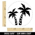 thumbnail image 2 of Two Palm Trees Tropical Rubber Stamp for Scrapbooking Crafting Stamping - Small 3/4 Inch, 2 of 7