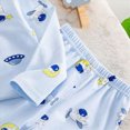 thumbnail image 6 of TOWED22 Kids Toddler Boy Pajamas Pj Set Long Sleeve Snug Fit Soft & Cozy Sleepwear Loungewear 2-Pack 6-12 Months 12-24 Months 2t 3t 4t 5t 6t 7t 8t 9t Children,Blue,6-12 M, 6 of 7