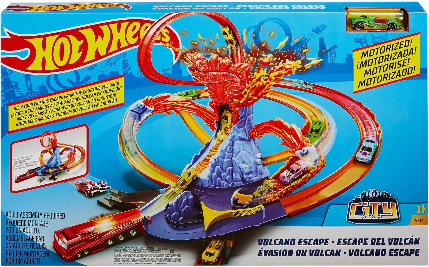 Hot Wheels Volcano Escape Playset