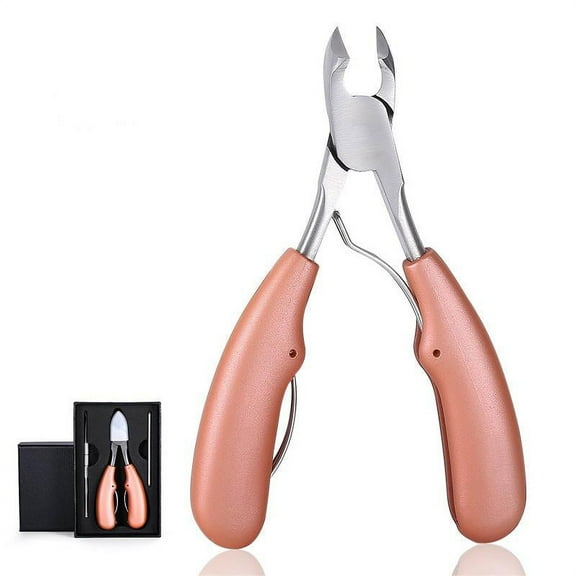 Podiatrist Toenail Clippers, Professional Thick & Ingrown Toe Nail Clippers for Men & Seniors, Pedicure Clippers Toenail Cutters, Super Sharp Curved Blade Grooming Tool
