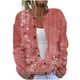 thumbnail image 2 of Cárdigan informal de punto con estampado navideño para mujer, chaqueta con botones y abrigo para mujer, 2 of 5