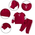 thumbnail image 2 of Qudderr Infant Baby Boys Girls Spring Fall Long Sleeve Pullover Sweatshirt Tops+ Jogger Pants Tracksuit Set 2PCS Outfit, 2 of 9