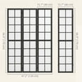 thumbnail image 3 of HOMCOM 3 Panel Room Divider, 5.6 ft Folding Privacy Screen, Black, 3 of 10