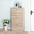 thumbnail image 4 of GUTALOR 3-Drawer Shoe Storage Cabinet, 3-Tier Wood Shoe Rack Storage Organizer for Entryway, 4 of 9