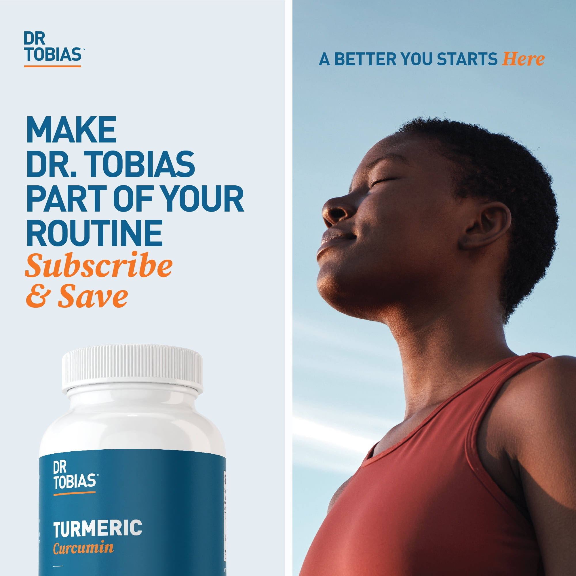 Dr. Tobias Turmeric Curcumin 1500mg with BioPerine – Extra Strength Supplement with 95% Curcuminoids for Joint Support, Overall Vitality & Immune Health, 120 Vegan Capsules, Non-GMO