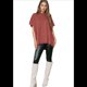 thumbnail image 2 of Suéter Holgado de Corta con Hombros Caídos para Mujer, Color Coral, Talla XL, 2 of 9