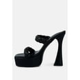 thumbnail image 5 of PIN-UP Black Braided High Heel Sandals, 5 of 8