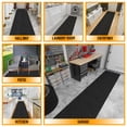thumbnail image 4 of Ottomanson Non-Slip Hallway Runner Rug 2' x 21' Indoor/Outdoor Custom Size Utility Carpet for Garage, Black Hobnail, 4 of 14