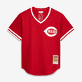 thumbnail image 2 of Men's Mitchell & Ness Johnny Bench Scarlet Cincinnati Reds Authentic Batting Practice Jersey, 2 of 7