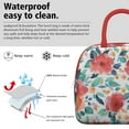 thumbnail image 3 of Lunch Bag Lunch Box for Women Reusable Insulated Lunch Cooler Bags,Large Capacity for Work Travel Picnic,Water-Resistant Pioneer Colorful Floral Lunch Tote Bag Gifts for Woman Mom Red, 3 of 6
