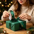 thumbnail image 4 of Clearance Under $1 Festive Christmas Ribbon for Wreath Making and Holiday Crafts, Satin-Like Ribbon, 4 of 7