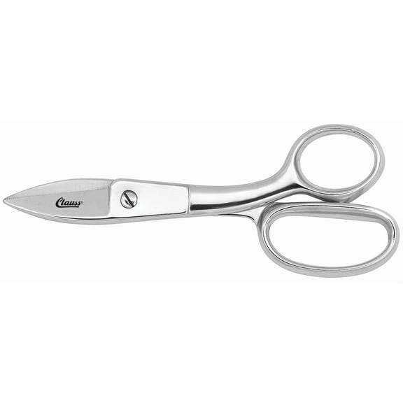 Clauss 11113 7.75-Inch Straight Hot Forged Shears with One Serrated Blade