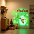 thumbnail image 2 of ShaoXinWan Christmas Luminous Wall Stickers, Glow Snowman Snowflake Self Adhesive Decal, Christmas Decorations Indoor for Bedroom, Window and Wall, 2 of 6