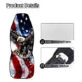 thumbnail image 6 of Uorisanigo Eagle Flag Car Seat Covers Universal Front Car Seats Waterproof Anti-Slip Back Fabric Removable Automotive Accessories Suitable for Cars, SUV and Trucks, 6 of 7