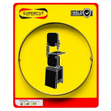 Supercut Made in the USA Bandsaw Blade 56 7/8-inch x 1/4-inch x .014 x 6 TPI Carbon Tool Steel Blade for cutting wood or soft non ferrous metals