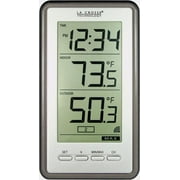 La Crosse Technology Wireless WS-9160U-IT Digital Thermometer, 1 Pack, Titanium