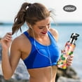 thumbnail image 5 of Yayeee 33oz Insulated Water Bottle Double Wall Stainless Steel with Flip Straw Lid, Pink Colorful Circles, 5 of 7