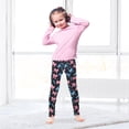 thumbnail image 5 of joogoo Girls' Leggings Blue Bow Yoga Pants 4T, 5 of 8