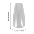 thumbnail image 2 of Niceauty 500Pcs Short Transparent Nail Tips Coffin Shape Full Cover for Nail Extensions, 2 of 5
