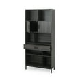thumbnail image 3 of Noble House Cataleya Contemporary Faux Wood Cube Unit Bookcase, Dark Gray, Black, 3 of 10