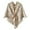 Beige, variant on Scarf Womens Large Front Poncho Sweater Wrap Topper Knitted Elegant Shawls Cape