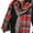 Red/Black, variant on ToBeInStyle Women's Classic Plaid Blanket Scarf