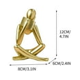thumbnail image 2 of Ovzne Abstract Figure Reading Statue - Resin Decorative Ornament, Ideal For Bookshelf, Desk, Living Room Bedroom, Perfect As Gifts, 2 of 2