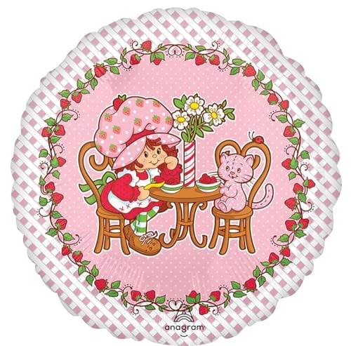 Anagram Birthday Party Supplies 13pc Girl Strawberry Shortcake Balloon Bouquet Decorations