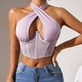 thumbnail image 2 of Fashionable Mesh Lingerie Bustier With Adjustable Neck Tie And Support, 2 of 4
