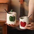 thumbnail image 5 of Novelty Ceramic Coffee Mug Designed, 10oz Retro Hand-Painted Ceramic Travel Mug, Microwave & Dishwasher Safe, Perfect Present for Coffee Lovers, 5 of 9