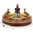 thumbnail image 6 of Northlight Animated and Musical Rockin' Reindeer Ride LED Lighted Christmas Village Display - 12", 6 of 6