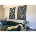 thumbnail image 3 of Butterfly Dandelion Plant Tapestry Wall Hanging - Wildflower Plant Floral Tapestry Identification Reference Chart Nature Scenery Tapestry for Bedroom Living Room Dorm Home Decor (Blue, L:(36" x 48")), 3 of 6
