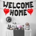 thumbnail image 6 of Wowhub Welcome Home Balloons Banner, Black Welcome Home Letter  with Red Heart, Housewarming Decorations for Family Homecoming, Loved Ones Return, Real Estate Open House Party Decor, 6 of 7