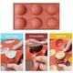 thumbnail image 3 of Molde de silicona semiesfera de 6 cavidades, molde para hornear para hacer chocolate, pastel, gelatina, bandejas de mousse de cúpula, moldes de silicona antiadherentes para fondant para hornear pasteles, chocolate (2 piezas) BANYUO Electrónica, 3 of 6