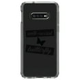 thumbnail image 1 of DistinctInk Clear Shockproof Hybrid Case for Samsung Galaxy S10e (5.8" Screen) - TPU Bumper Acrylic Back Tempered Glass Screen Protector - Anti-Social Butterfly, 1 of 2