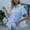 Light Blue, variant on Swuxness Women Linen Short Sleeve Casual Shirts, Spring and Summer Tops, Ladies Solid Color Collared Comfortable Button Tee Pink, S
