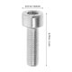 thumbnail image 2 of OHOIOLLA 30Ud Tornillos Hexagonales M5x15mm Para Motosierra Tornillos De Repuesto Para Arranque, 2 of 7