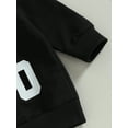 thumbnail image 6 of Bagilaanoe 2PCS Toddler Baby Boy Long Pants Set Letter Print Long Sleeve Sweatshirt Pullover Tops + Drawstring Sweatpants 1T 2T 3T 4T 5T 6T Kids Casual Sweatsuits, 6 of 8