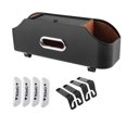 thumbnail image 1 of Organizador para reposacabezas de coche con 2 portavasos, duradero y ordenado, universal Negro, 1 of 9