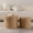 Natural, variant on Leumius Nesting Coffee Table Set of 2, Round Wooden Coffee Tables Circle Modern Table, Accent End Side Table for Small Space Living Room Bedroom Natural
