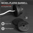 thumbnail image 5 of Yaheetech 55 lb Olympic Barbell Weight Set for Gym Lifting Exercise Workout, Black, 5 of 10