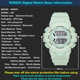 thumbnail image 4 of pstuiky Fashion Multifunction Sports Watch Display Date Calendar Week Alarm Unisex Watch Sale, 4 of 9