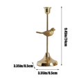 thumbnail image 3 of Elegant Bird Candle Holders - Gold Metal Candlestick Set for Wedding, Christmas, Party & Dining Table Centerpiece Decor (9.45-12.6 inches), 3 of 7