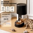 thumbnail image 2 of Tolobeve Automatic Cat Feeder, 135oz Timed Portion Control for Cats & Small Dogs, White, 2 of 7