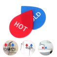 thumbnail image 4 of Acrylic Rectangular Hot And Cold Water Sign 6 Pairs for Kitchen Safety Indication, 4 of 8