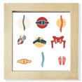 thumbnail image 1 of human joint illustration bs Square Picture Frame Wall Tabletop Display, 1 of 3